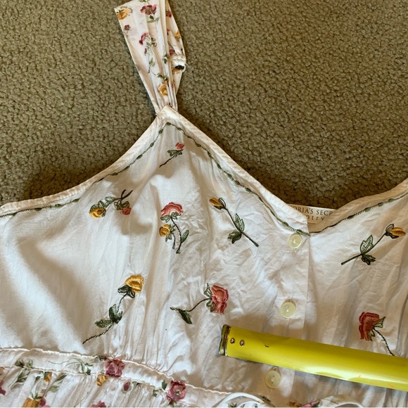 Vintage Victoria’s Secret Country Floral Boho Dress Prairie Gown Cottage Medium - Picture 9 of 16